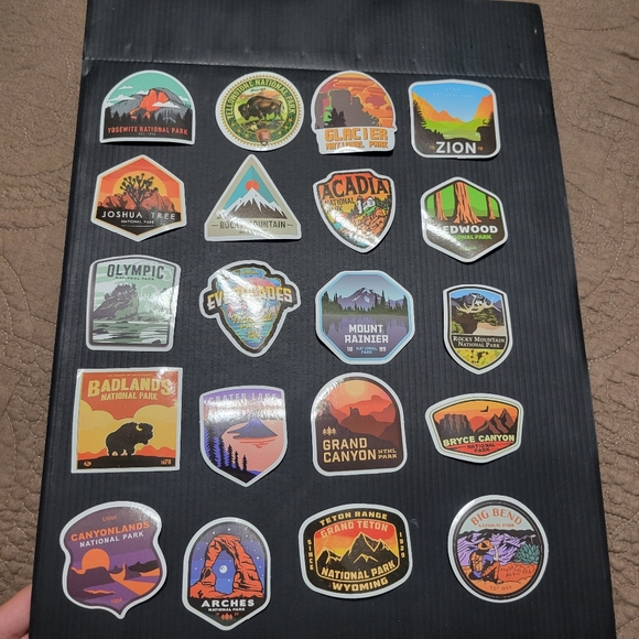 US National Parks | Accessories | National Park Vinyl Stickers Set Of 2 ...